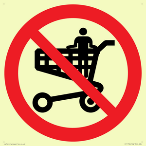 P925 Prohibition: No standing in trolley